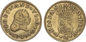 Spanish Monarchy
1/2 Escudo. 1749. MADRID. J.B. 1,77 grs. AC-551. MBC.