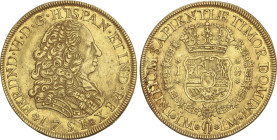 Spanish Monarchy
8 Escudos. 1751. LIMA. J. 26,95 grs. Restos de brillo. (Leves rayitas). ESCASA. AC-764; XC-577. EBC-.