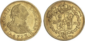 Spanish Monarchy
1/2 Escudo. 1773. MADRID. P.J. 1,73 grs. Brillo original. AC-1258. MBC+/EBC-.