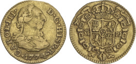 Spanish Monarchy
1/2 Escudo. 1774/3. MADRID. P.J. 1,72 grs. AC-1259. MBC.