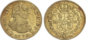 Spanish Monarchy
1/2 Escudo. 1774. MADRID. P.J. 1,74 grs. Brillo original. AC-1260. MBC+/EBC-.