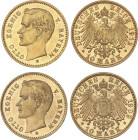 World Coins
Lote 2 monedas 10 Mark. 1909-D y 1912-D. OTTO. BAVARIA. 3,97 y 3,96 grs. AU. (Ínfimas marquitas). Fr-3771; KM-994. SC- Prooflike.