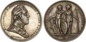 World Coins
Medalla Alexander I. 1801. PRUSSIA. Anv.: ALEXANDER I SELBSTHERRSCHER A LLER REUSSEN. Busto a derecha. Rev.: Alegorias de sabiduria y fue...