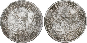 World Coins
Thaler. 1623-WA. JOHANN PHILIPP, FRIEDRICH JOHANN, WILHELM, y FRIEDRICH WILHELM. SAXE-ALTENBURG. 28,55 grs. AR. (Leve oxidación). Dav-736...