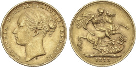 World Coins
Sovereign. 1873-S. VICTORIA. SYDNEY. 7,96 grs. AU. (Leves golpecitos). Fr-15; KM-7. EBC-.