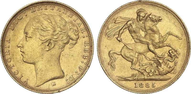 World Coins
Sovereign. 1885-M. VICTORIA. MELBOURNE. 7,94 grs. AU. Fr-16; KM-7. ...