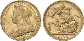 World Coins
Sovereign. 1900-M. VICTORIA. MELBOURNE. 7,96 grs. AU. Fr-24; KM-13. MBC+.