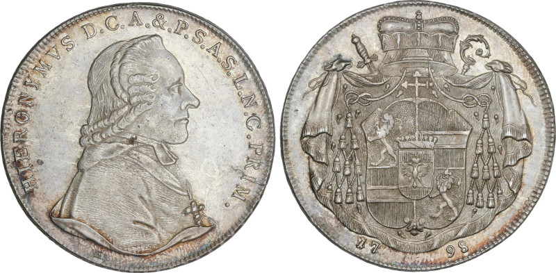 World Coins
Thaler. 1798. HIERONYMUS. SALZBURG. 27,98 grs. AR. (Levisimos golpe...