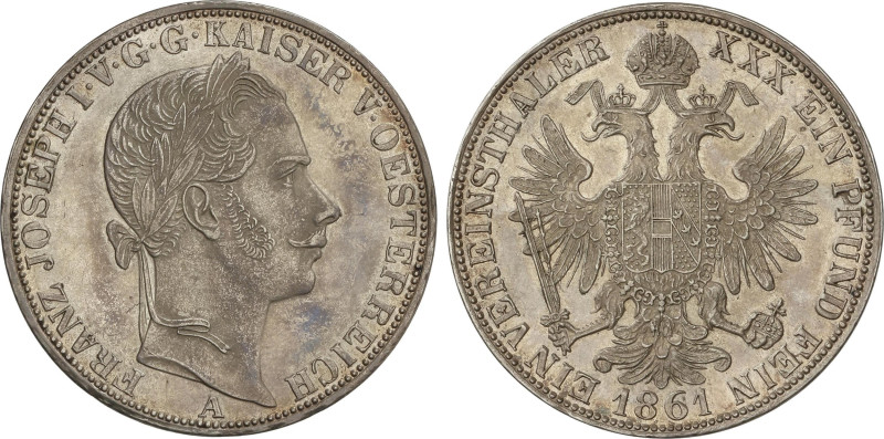 World Coins
Thaler. 1861-A. FRANZ JOSEPH I. 18,46 grs. AR. Brillo original. KM-...