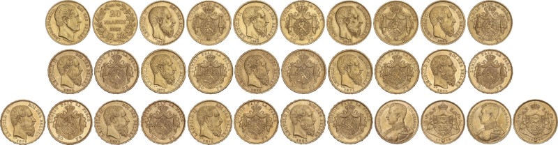 World Coins
Lote 16 monedas 20 Francs. 1865 a 1914. LEOPOLD I, LEOPOLD II (13) ...