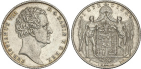 World Coins
Speciedaler. 1845. CHRISTIAN VIII. F.F. 28,79 grs. AR. (Leves golpecitos). ESCASA. KM-720.2. MBC+.