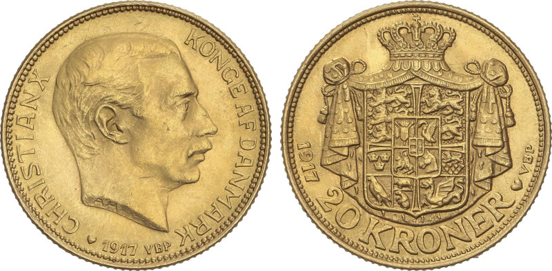 World Coins
20 Kroner. 1917-VBP. CHRISTIAN X. 8,94 grs. AU. (Leves golpecitos)....