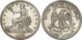 World Coins
1 Trade Dollar. 1873-S. SAN FRANCISCO. 27,14 grs. AR. Tipo Seated Liberty. (Pequeños golpecitos). ESCASA. KM-108. EBC-.