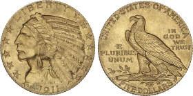 World Coins
5 Dollars. 1911-S. SAN FRANCISCO. 8,35 grs. AU. Indian Head. (Leves rayitas). Fr-150; KM-129. EBC.