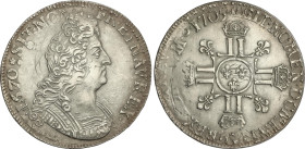 World Coins
Ecu. 1705. LOUIS XIV. CECA NO VISIBLE POR REACUÑACIÓN. 27,14 grs. AR. Reacuñada sobre Ecu 1670 visible en anverso. RARA EN ESTA CALIDAD. ...