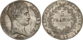 World Coins
5 Francs. An 13-I. NAPOLEON EMPEREUR. LIMOGES. 24,85 grs. AR. (Leves golpecitos). Ligera pátina. KM-662.7. EBC-.