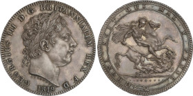 World Coins
Crown. 1819. GEORGE III. Encapsulada por NGC MS 61 (n. 6633250-002).
 28,26 grs. AR. Preciosa pátina de colección antigua con brillo ori...