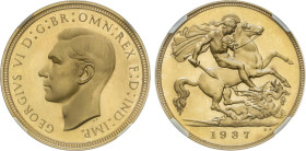 World Coins
1/2 Sovereign. 1937. GEORGE VI. Encapsulada por NGC PROOF DETAILS OBV CLEANED (n. 6634022-010). 4,00 grs. AU. Tirada: 5.500 piezas. (Ínfi...