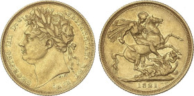 World Coins
Sovereign. 1821. GEORGE IV. 7,90 grs. AU. ESCASA. Fr-376; KM-682. MBC+.