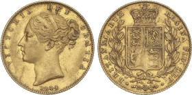 World Coins
Sovereign. 1844. VICTORIA. 7,95 grs. AU. (Golpecitos). Fr-387e; KM-736.1. MBC+.