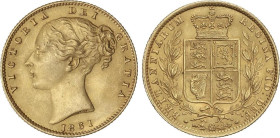World Coins
Sovereign. 1861. VICTORIA. 7,98 grs. AU. Fr-387e; 736.1. EBC/EBC+.