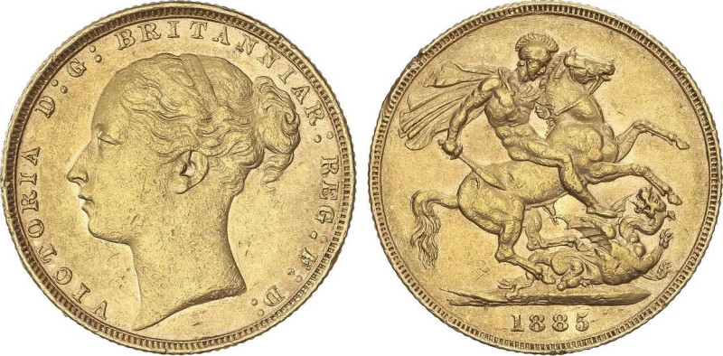 World Coins
Sovereign. 1885. VICTORIA. 7,96 grs. AU. (Golpecito en gráfila). Fr...
