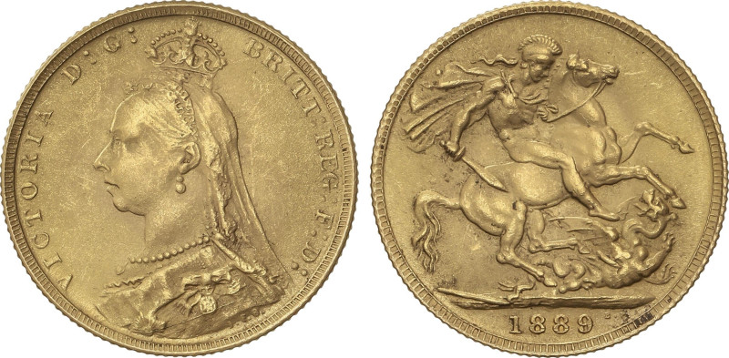 World Coins
Sovereign. 1889. VICTORIA. 8,01 grs. AU. Fr-392; KM-767. EBC-.