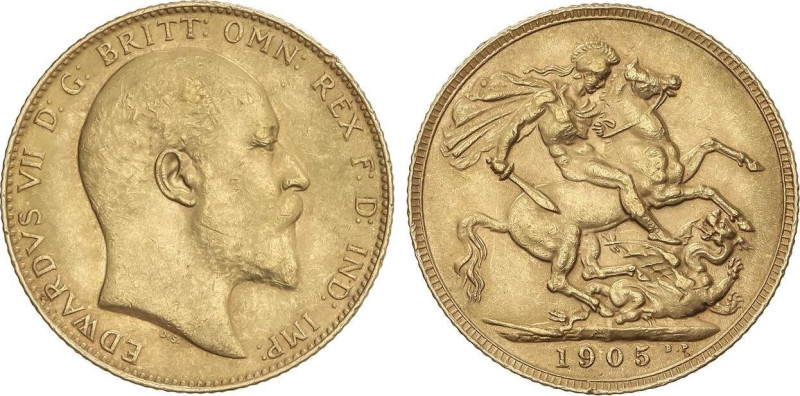 World Coins
Sovereign. 1905. EDWARD VII. 7,95 grs. AU. Fr-401; KM-804. MBC+.