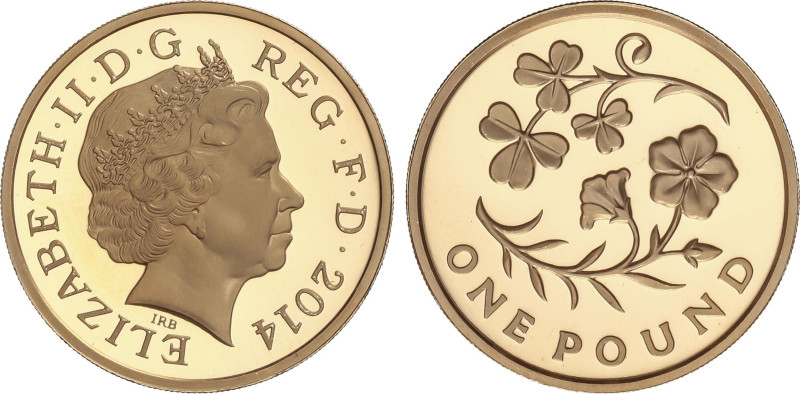 World Coins
1 Pound. 2014. ELIZABETH II. 19,60 grs. AU. Serie The Floral: North...