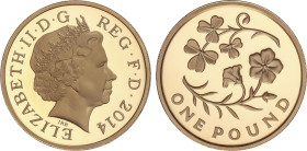 World Coins
1 Pound. 2014. ELIZABETH II. 19,60 grs. AU. Serie The Floral: Northern Ireland. En estuche original con certificado numero 124. Tirada má...