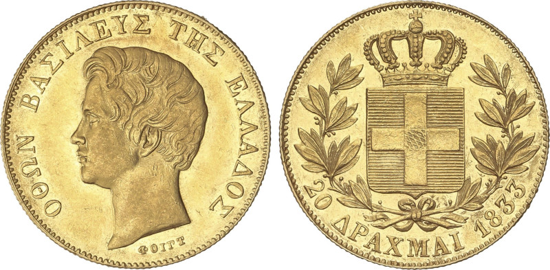 World Coins
20 Drachmai. 1833. OTHON. 5,75 grs. AU. Restos de brillo original. ...