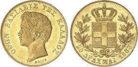 World Coins
20 Drachmai. 1833. OTHON. 5,75 grs. AU. Restos de brillo original. RARA. Fr-10; KM-21. EBC/EBC+.