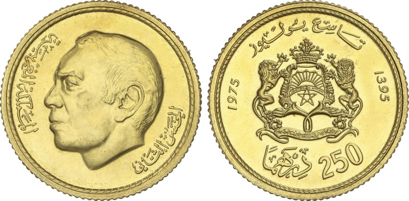 World Coins
250 Dirhams. 1975 (1395 d.H.). HASSAN II. 6,58 grs. AU. Fr-6; Y-66....