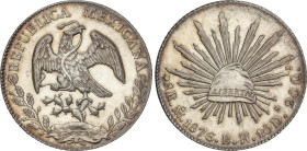 World Coins
8 Reales. 1876. MÉXICO. B.H. 26,92 grs. AR. Brillo original. KM-377.10. EBC.