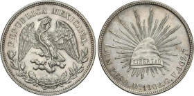 World Coins
1 Peso. 1908. MÉXICO. G.V. 27,01 grs. AR. KM-409.2. EBC.