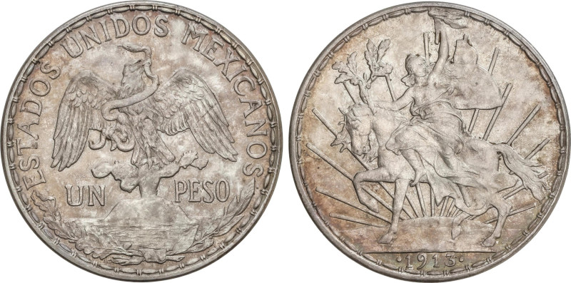 World Coins
1 Peso. 1913. 27,07 grs. AR. Tipo Caballito. Bonita pátina. KM-453....