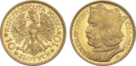 World Coins
10 Zlotych. 1925. 3,21 grs. AU. Boleslaw Chrobry. (Ínfimas rayitas). Brillo original. BELLA. Fr-116; Y-32. SC-.