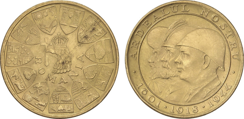 World Coins
20 Lei. 1944. MIHAI I. 6,56 grs. AU. Reyes Rumanos. Fr-21; X-M13. S...