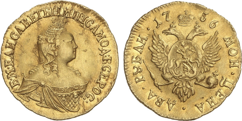 World Coins
2 Roubles. 1756. ELIZABETH. KRASNY (Red Mint Moscow). 3,22 grs. AU....