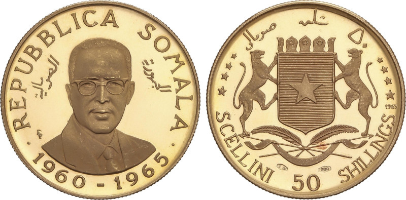 World Coins
50 Shillings. 1965. 7,08 grs. AU. 5º Aniversario independencia: Pre...