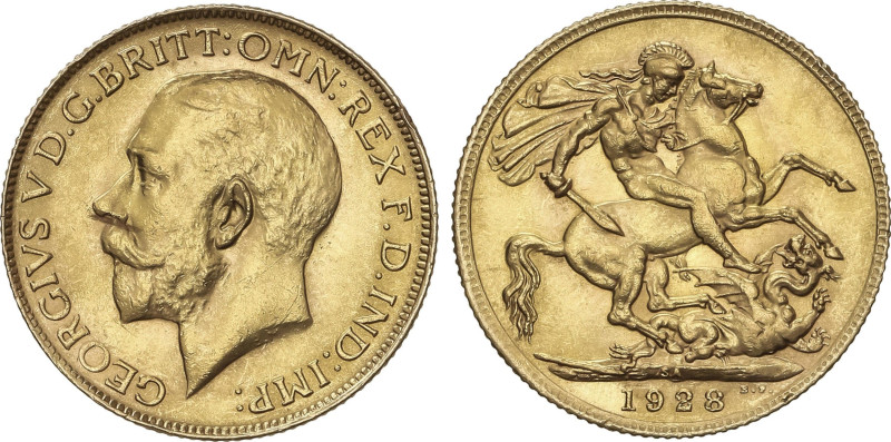 World Coins
Sovereign. 1928. GEORGE V. 7,97 grs. AU. (Levísimos golpecitos). Fr...