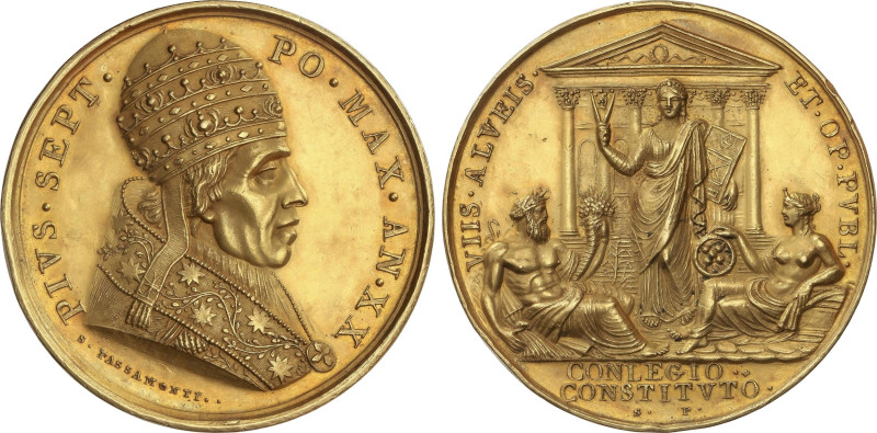 World Coins
Medalla. PIUS VII (1800-1823). Anv.: PIVS. SEPT. PO. MAX. AN. XX. B...