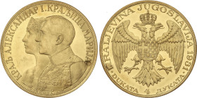 World Coins
4 Dukata. 1931-(k). ALEXANDER I. 13,96 grs. AU. Contramarca: Espada entre pájaros (Sword and birds). (Rayitas). Fr-4; KM-14.1. SC Proofli...