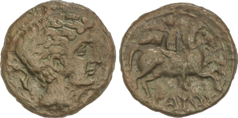 Celtiberian Coins
As. 200-20 a.C. ILTIRTA (LLEIDA). Anv.: Cabeza masculina a de...