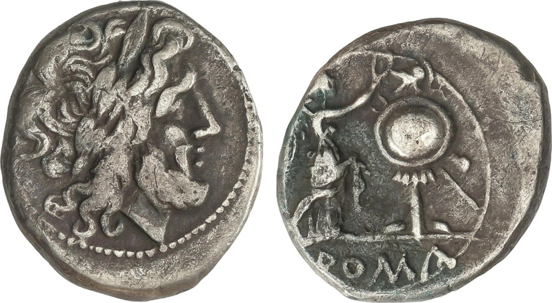 Roman Coins
Victoriato. 211 a.C. ANÓNIMO. ROMA. Anv.: Cabeza laureada de Júpite...