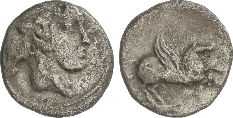 Roman Coins
Denario. 90 a.C. TITIA. Q. Titius. Anv.: Cabeza de Baco joven a der...