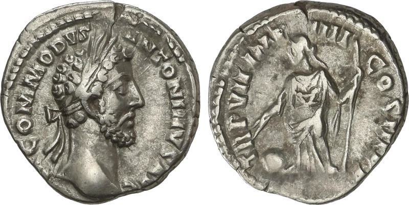 Roman Coins
Denario. 180-183 d.C. COMODO. Anv.: M. COMMODVS ANTONINVS AVG. Bust...