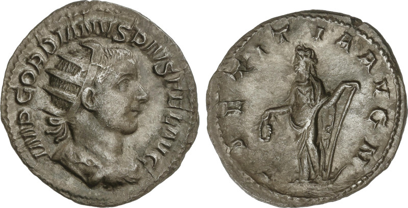 Roman Coins
Antoniniano. 241-243 d.C. GORDIANO III. Rev.: LAETITIA AVG. N. Aleg...