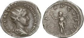 Roman Coins
Antoniniano. 242-244 d.C. GORDIANO III. Rev.: PAX AVGVSTI. Paz a izquierda. 4,55 grs. AE. C-173, RIC-3. MBC+/MBC.