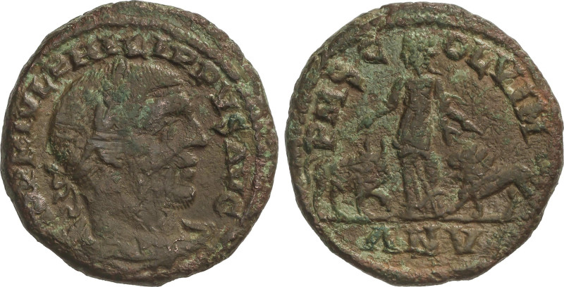 Roman Coins
AE 29. Acuñada el 244-249 d.C. FILIPO I. VIMINACIUM. MOESIA SUPERIO...